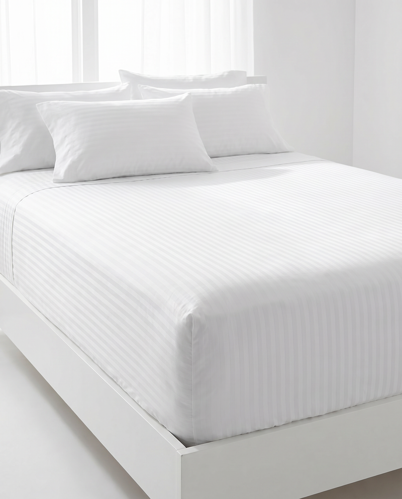 Hotel Striped 300 TC bed sheet set