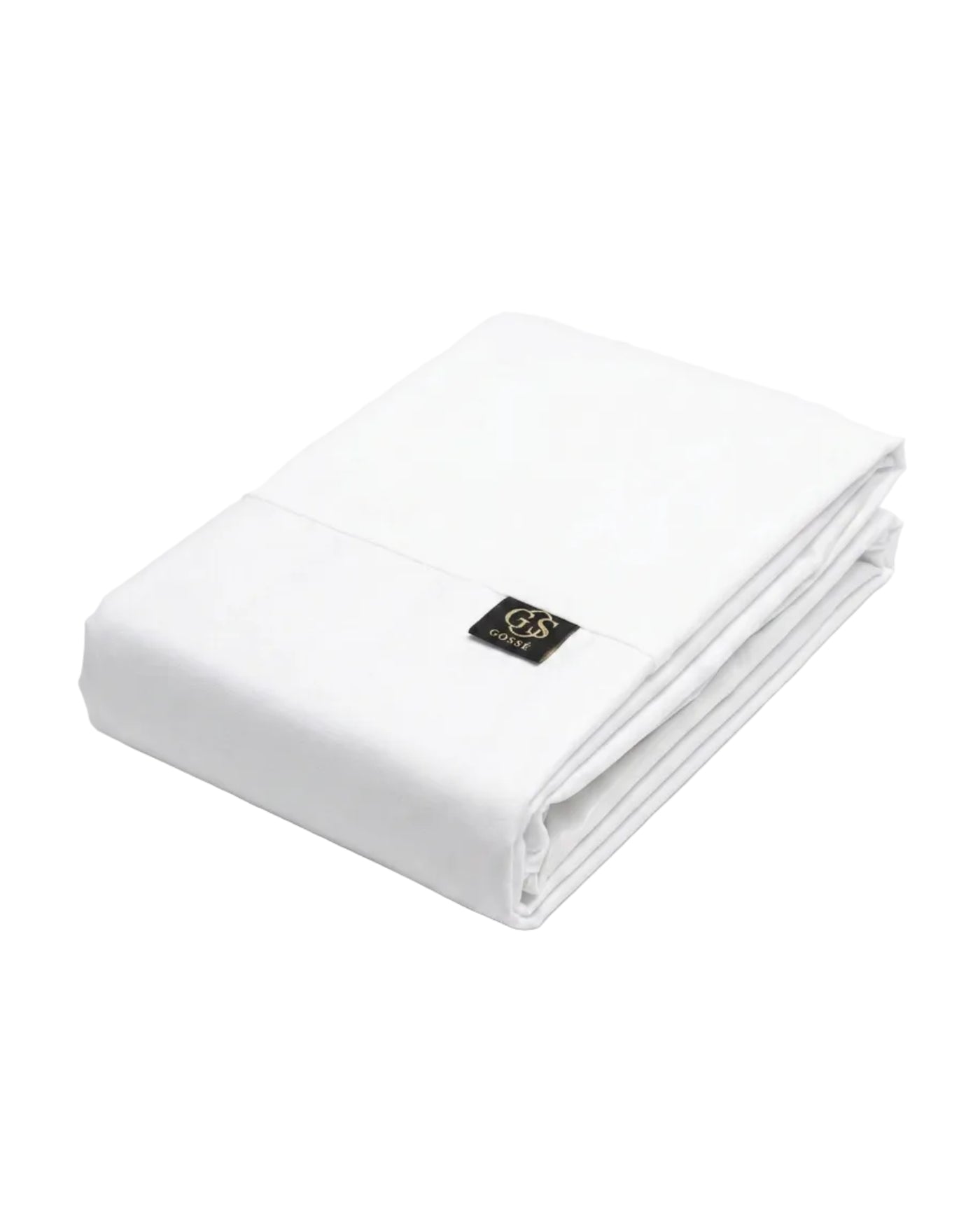 White wallet with a brand logo on a light gray background